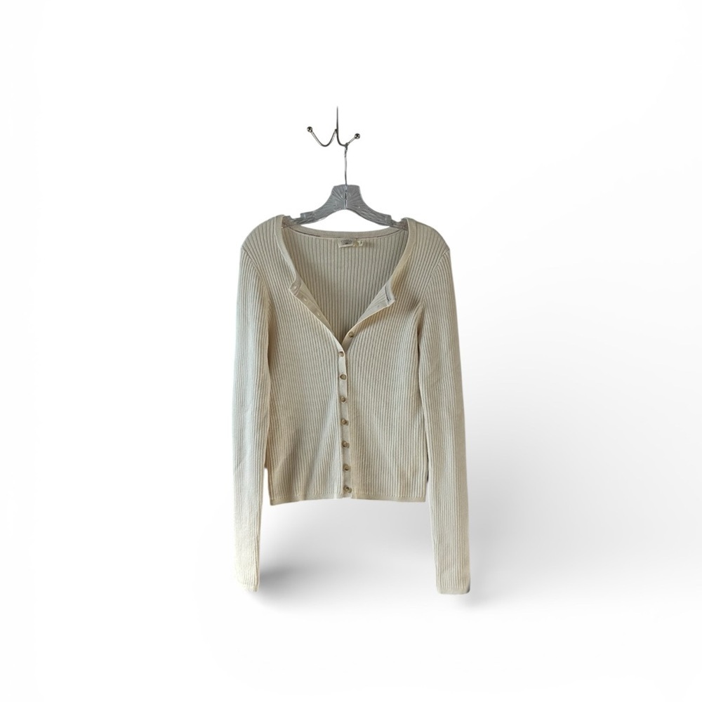Faherty NWOT Cashmere blend Milo Ribbed Cardigan - Picture 7 of 11